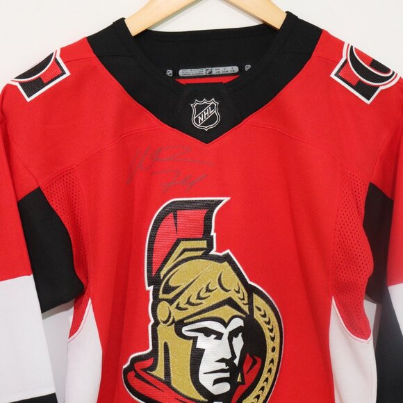 NHL Ottawa Senators Mark Borowiecki #74 Autographed Jersey Youth Sz S/M Reebok - Picture 2 of 9